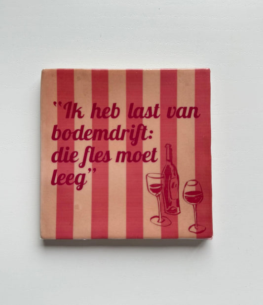 Gekleurd tegeltje: Bodemdrift